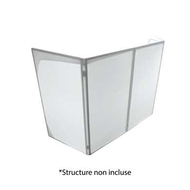 Lycra pour dj panel 140 white