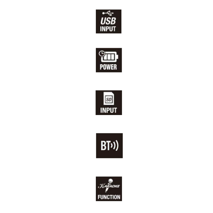 Sono portable Bluetooth multi-fonctions Noire