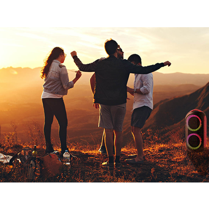 Sono portable Bluetooth multi-fonctions Or