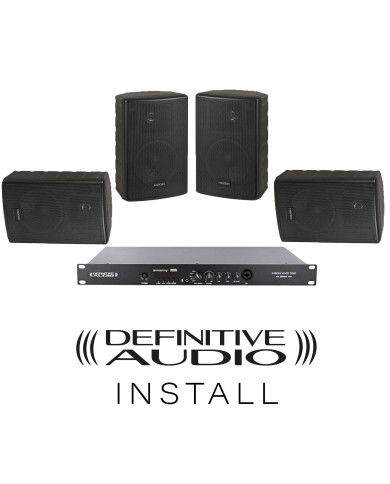 Pack Install : 2 Paires NEF5 BL + 1x Media Amp One