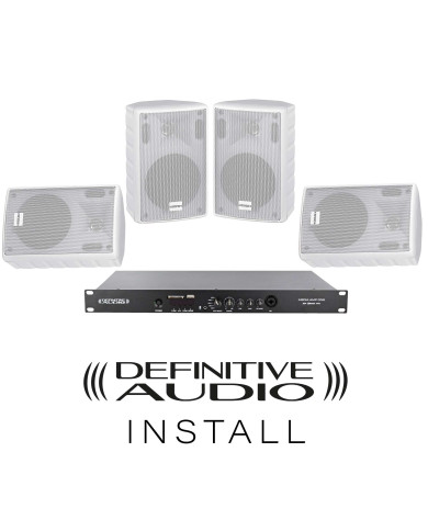 Pack Install : 2 Paires NEF5 WH + 1x Media Amp One