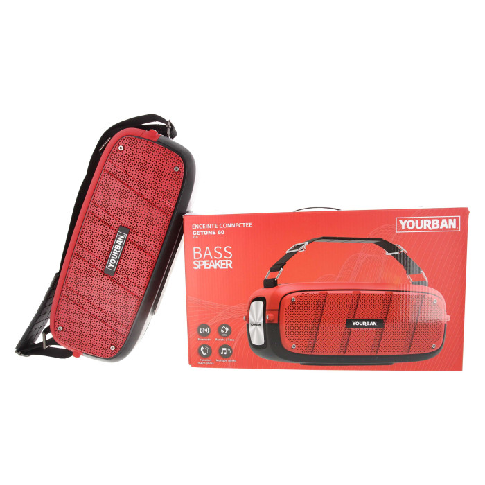 Enceinte Nomade Bluetooth Compacte - Couleur Rouge