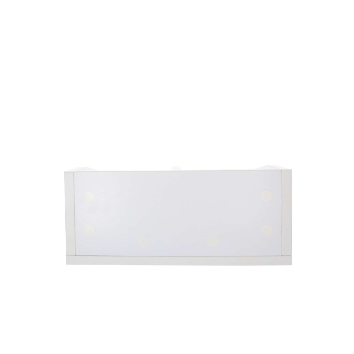 Meuble blanc pour vinyles 45 tours