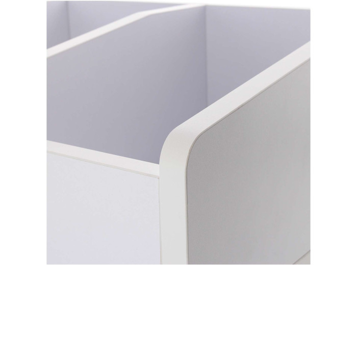 Meuble blanc pour vinyles 45 tours