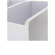 Meuble blanc pour vinyles 45 tours
