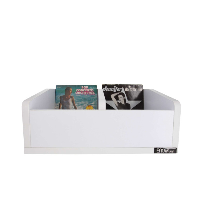 Meuble blanc pour vinyles 45 tours