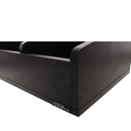 Meuble noir pour vinyles 45 tours