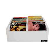 Meuble blanc pour vinyles 45 tours