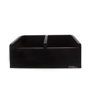 Meuble noir pour vinyles 45 tours