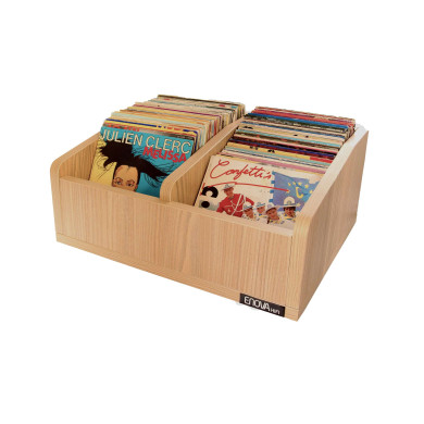 Meuble bois pour vinyles 45 tours