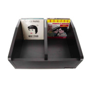 Meuble noir pour vinyles 45 tours