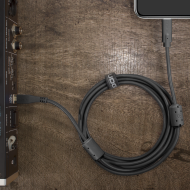 câble udg usb 2.0 c-b noir droit 1.5m