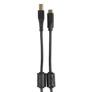 câble udg usb 2.0 c-b noir droit 1.5m