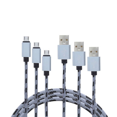 Pack de 3 Câbles USB / Micro USB BL