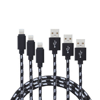 Pack de 3 Câbles USB / Lightning  BL