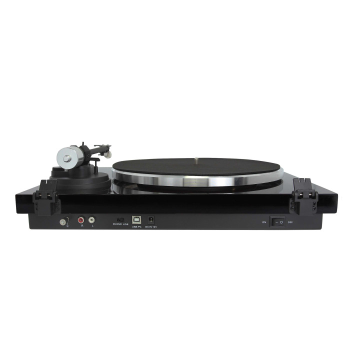 Platine vinyle hifi USB - finition noire