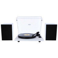 Pack Platine vinyle hifi USB/Bluetooth - finition blanche