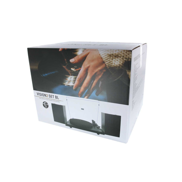 Pack Platine vinyle hifi USB/Bluetooth - finition noire