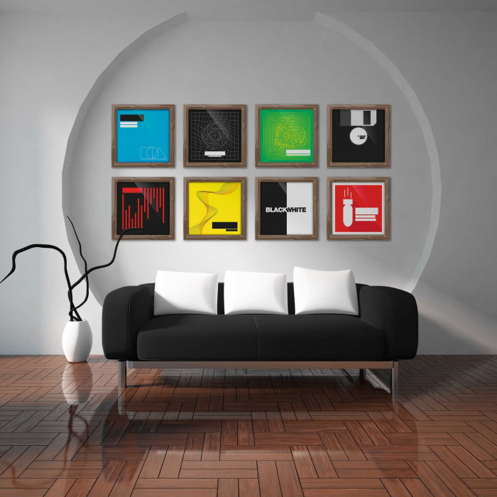 PACK DE 3 CADRES VINYL BOIS