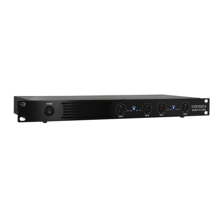 Amplificateur 1U 4x150W RMS sous 4 ohms