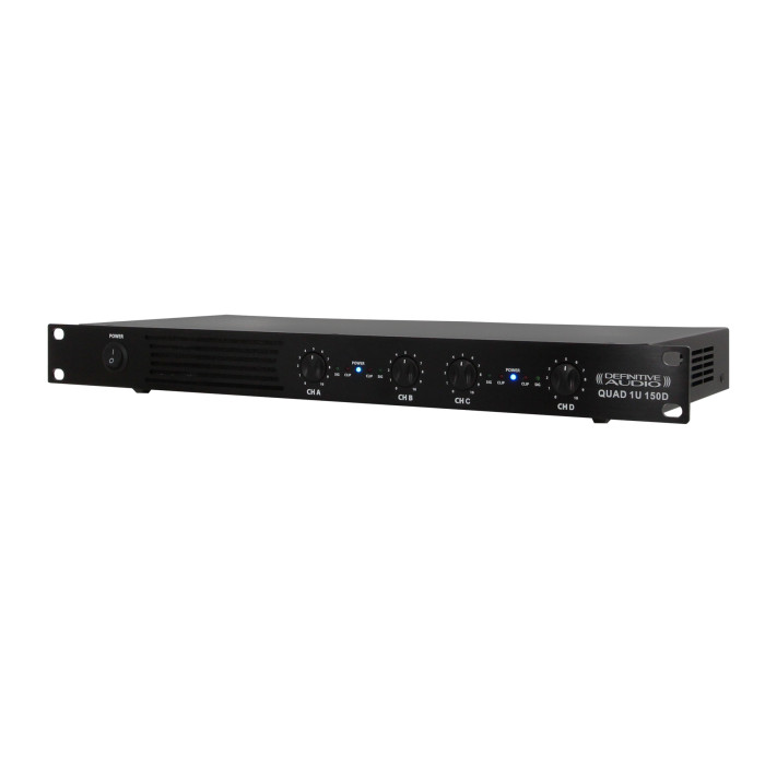 Amplificateur 1U 4x150W RMS sous 4 ohms