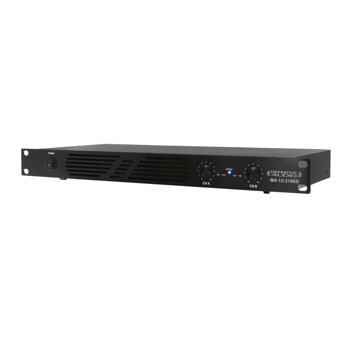 Amplificateur 1U 2x180W RMS sous 4 ohms