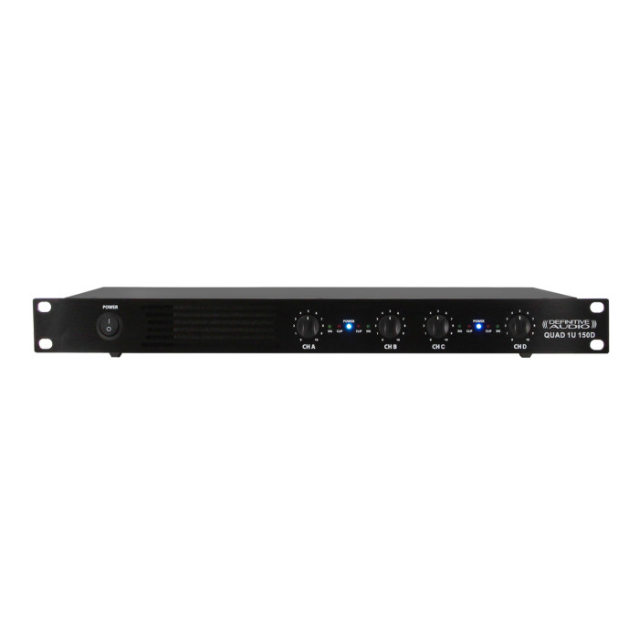Amplificateur 1U 4x150W RMS sous 4 ohms