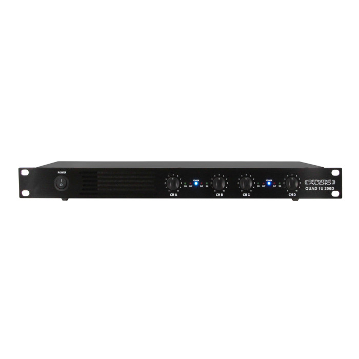 Amplificateur 1U 4x200W RMS sous 4 ohms