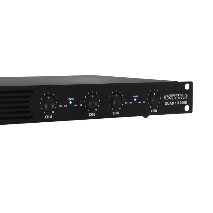 Amplificateur 1U 4x200W RMS sous 4 ohms