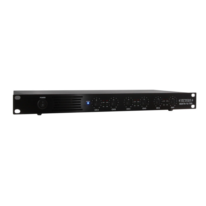 Amplificateur 1U 6x75W RMS sous 4 ohms