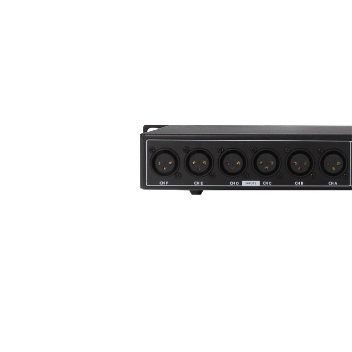 Amplificateur 1U 6x75W RMS sous 4 ohms