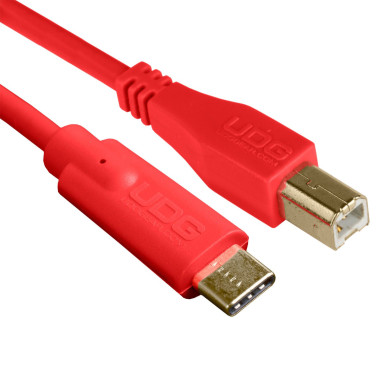 Câble UDG USB 2.0 C-B Rouge Droit 1.5m