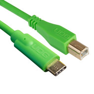 Câble UDG USB 2.0 C-B Vert Droit 1.5m