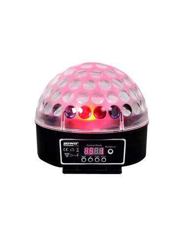 Demie Sphère à Led 9x3W RGBWAPPYP - Finition Noir