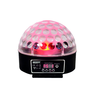 Demie Sphère à Led 9x3W RGBWAPPYP - Finition Noir