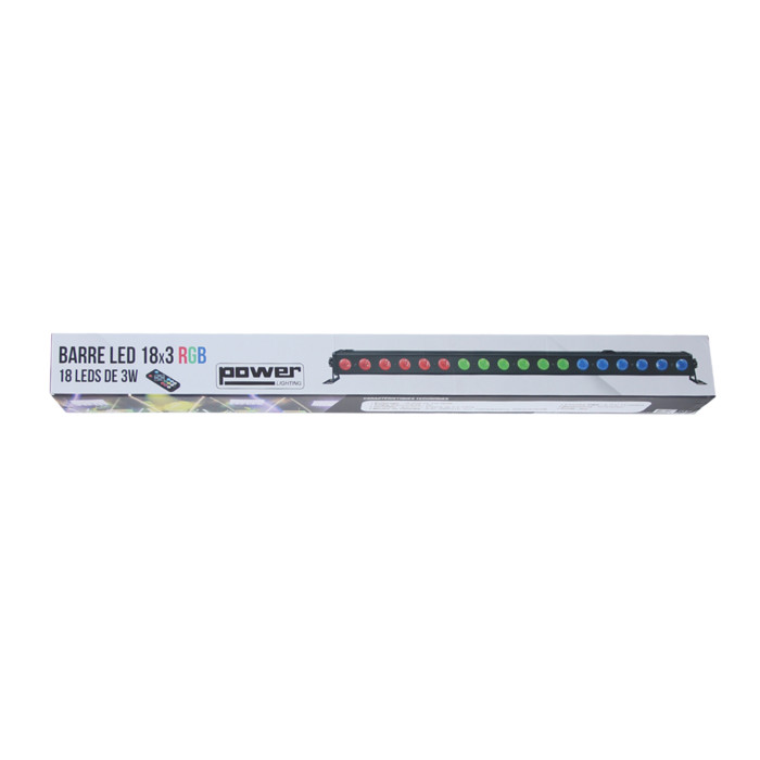BARRE LED 18x3W RGB