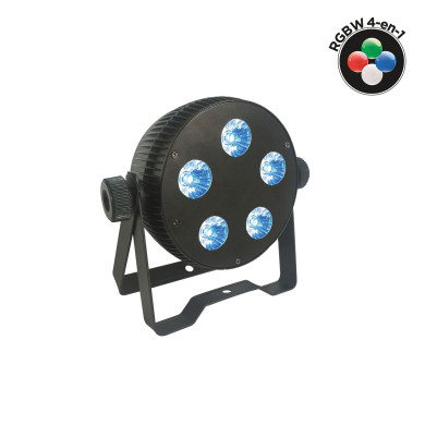 Par Slim 5 Leds de 10W 4-en-1
