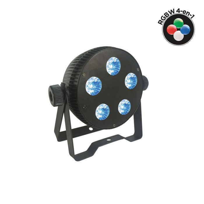 Par Slim 5 Leds de 10W 4-en-1