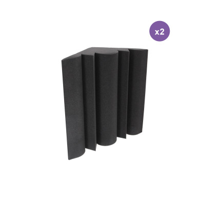 Mousse d'Angle Acoustique Avec Adhesif - Pack 2 Pièces