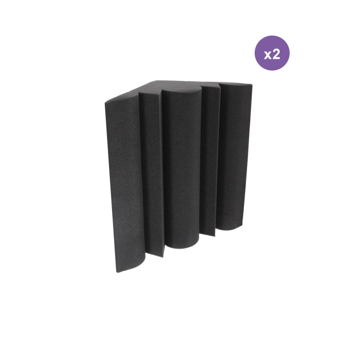 Mousse d'Angle Acoustique Avec Adhesif - Pack 2 Pièces