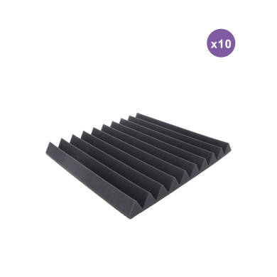 Mousse Acoustique Avec Adhesif - Pack 10 Pièces