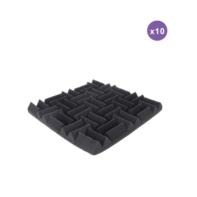 Mousse Acoustique Avec Adhesif - Pack 10 Pièces