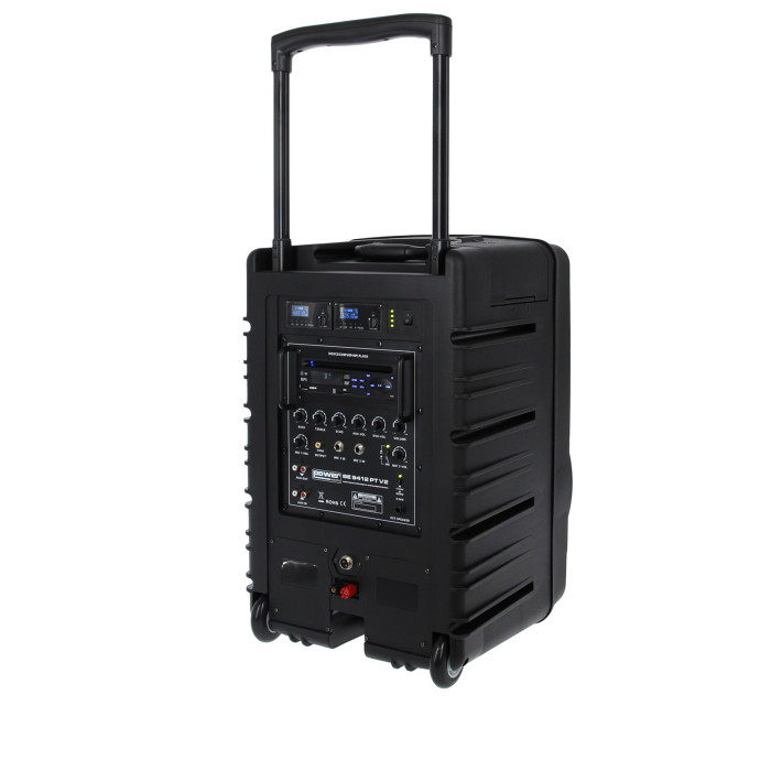 Sono Portable Lecteur CD MP3/SD/USB/DIVX/Bluetooth + 2 Micros Main et 2 Serre-Tête UHF
