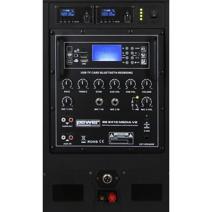 Sono Portable MP3/SD/USB/Bluetooth + 2 Micros Main UHF