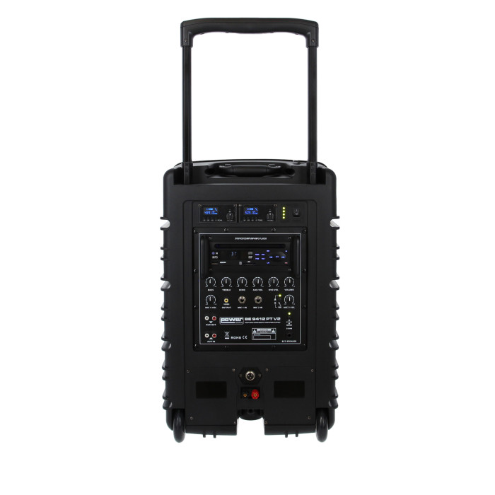 Sono Portable Lecteur CD MP3/SD/USB/DIVX/Bluetooth + 2 Micros Main UHF