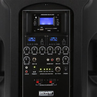 Sono Portable Lecteur SD/USB/Bluetooth + 2 Micros Main UHF