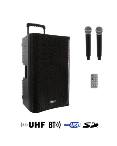 Sono Portable MP3 + 2 Micros Main UHF
