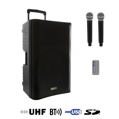 Sono Portable MP3 + 2 Micros Main UHF