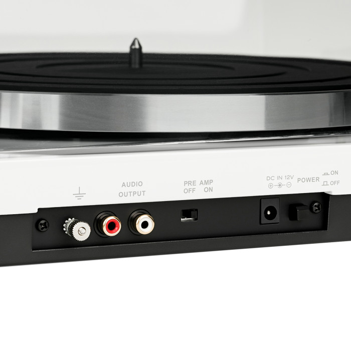 Platine Vinyle Manuelle - Finition Blanc