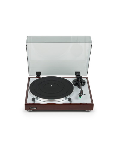 Platine Vinyle Semi-Automatique - Finition Noyer